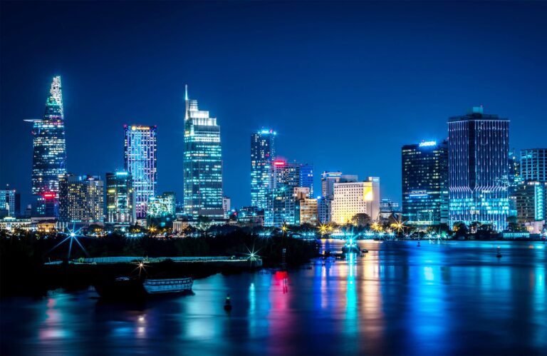 ホーチミン市の夜景